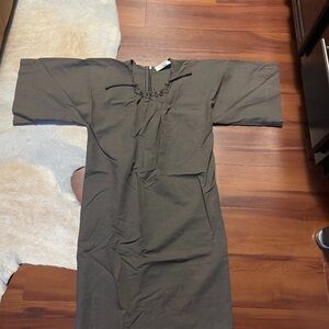 Lanvin Ete 2009 Cotton Linen Blend Dress Sz 36